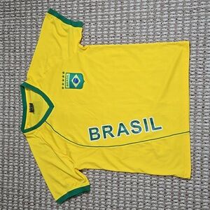 Brasil Shirt Small Jersey Soccer Sports Brazil Performance Tee Shirt Top